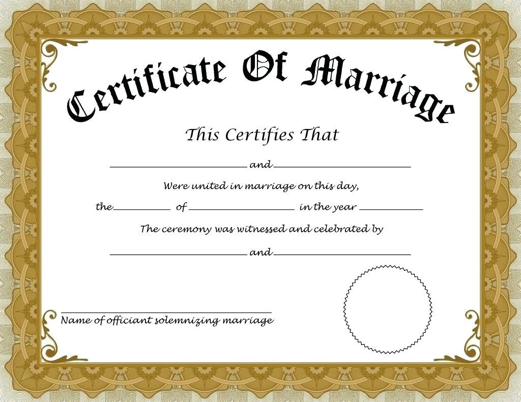 All Court Marriage Certificates